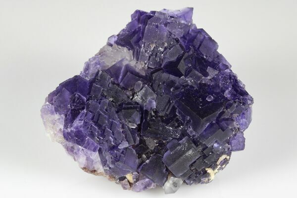 Cubic, purple fluorite from the mine near Berbes, Spain.